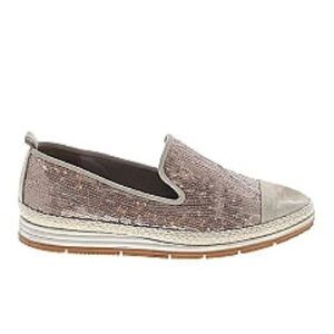 Paul Green Women’s Joaquin Sequin Espadrille Slip On Leather Loafer Size 6.5 US